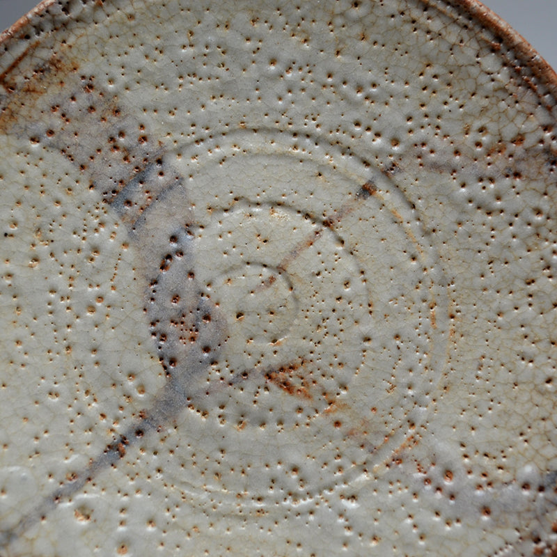 E-Shino Meme Zara Dish Set ー岡部 嶺男 "絵志野 銘々皿"