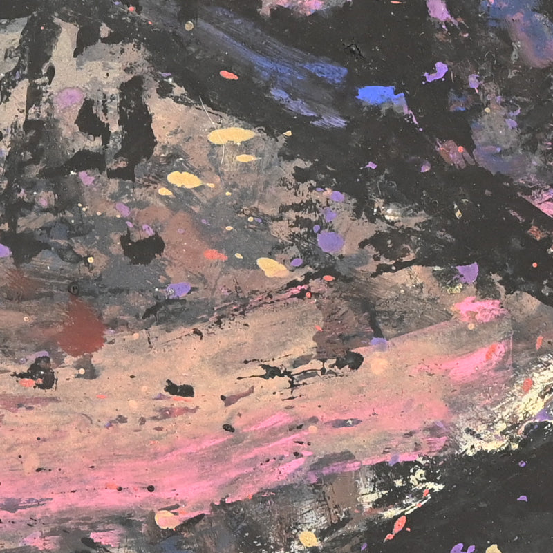 Frantic Framed Nihonga Painting of a Flounder ーのむら 清六 "カレイ図"
