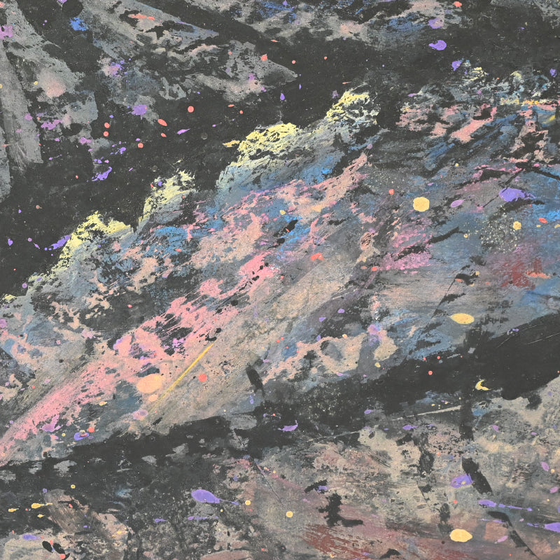Frantic Framed Nihonga Painting of a Flounder ーのむら 清六 "カレイ図"
