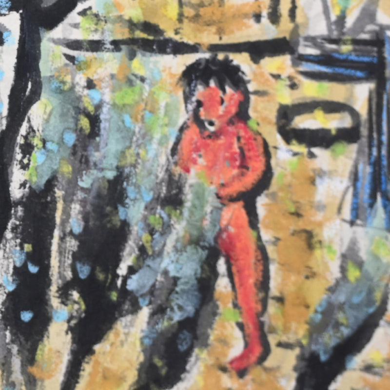 Summer in Hirutani Painted Scroll