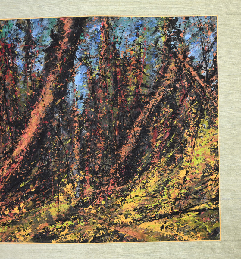 Rare Scroll Mounted Colorful Work ーのむら 清六 "秋山之亀"