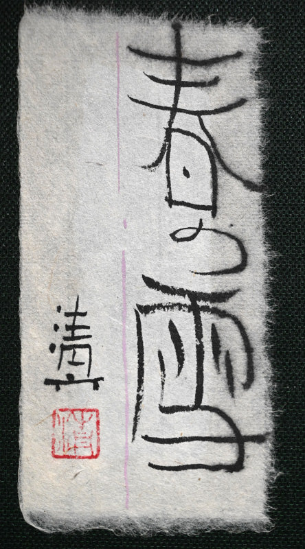 Marvelous Abstract Ink Painting, Snow Flakes ーのむら 清六 "春の雪"