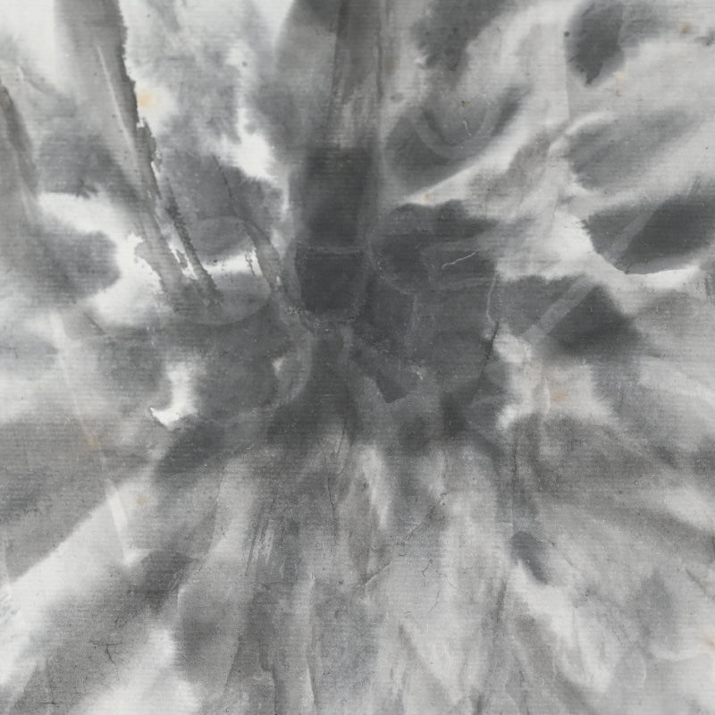 Large Allium Flower Sumi-e Ink Painting ーのむら 清六 "ねぎぼうず"