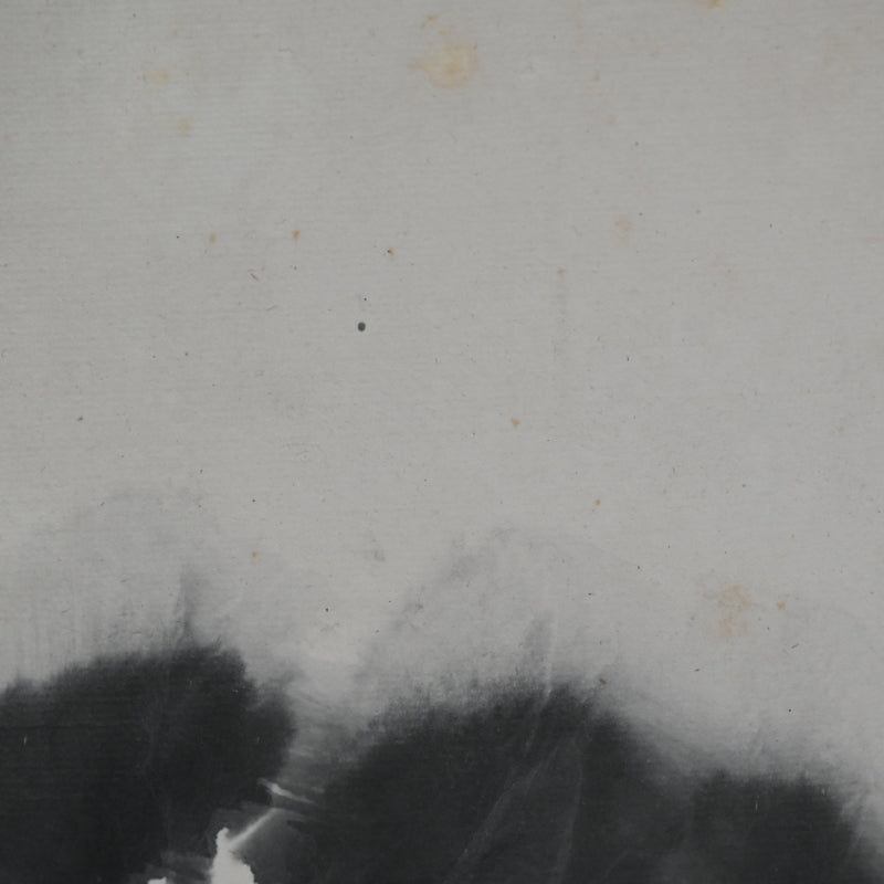 Large Allium Flower Sumi-e Ink Painting ーのむら 清六 "ねぎぼうず"