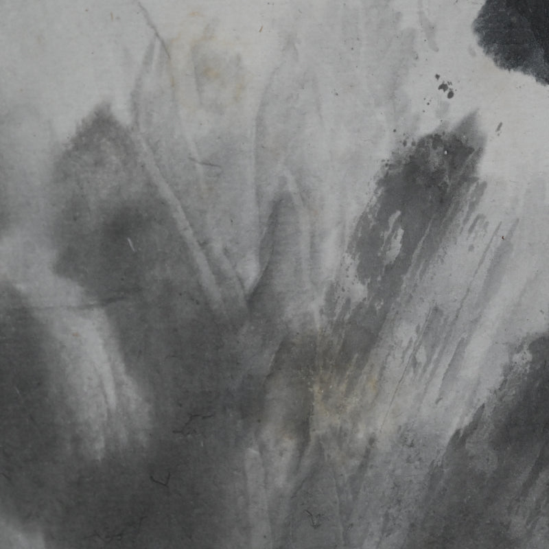 Large Allium Flower Sumi-e Ink Painting ーのむら 清六 "ねぎぼうず"