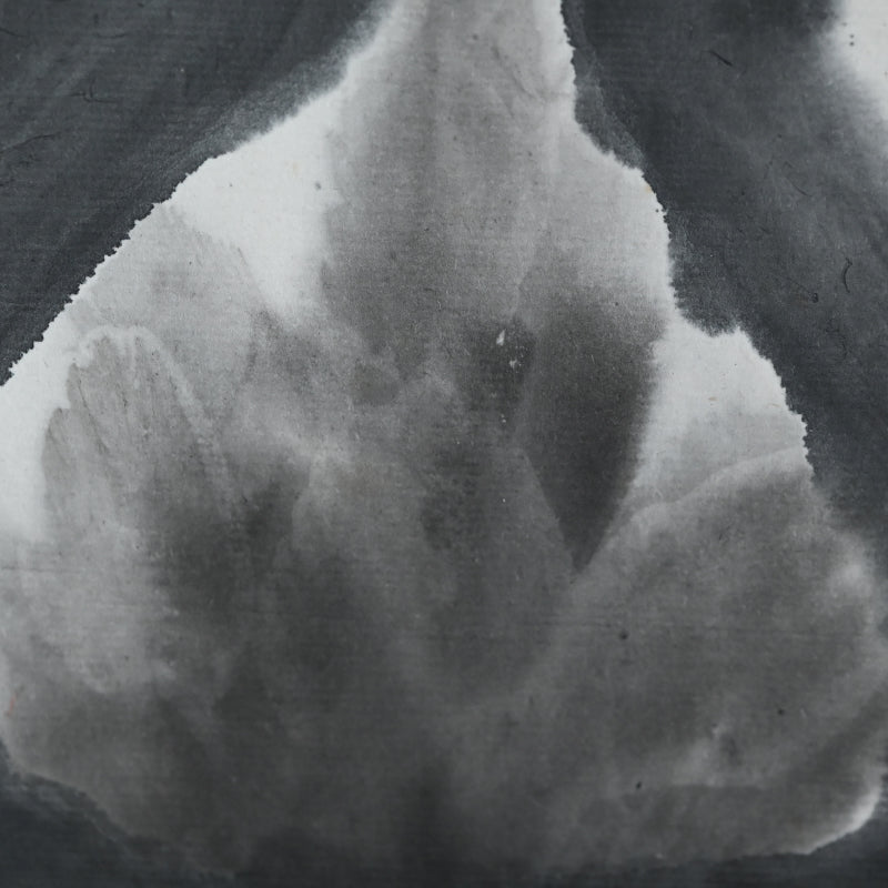Large Allium Flower Sumi-e Ink Painting ーのむら 清六 "ねぎぼうず"