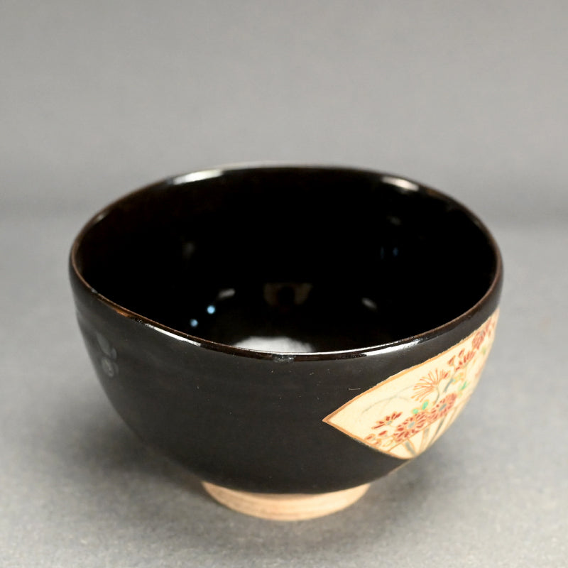Antique Japanese Ninsei ChawanN Tea Bowl ー仁清茶碗