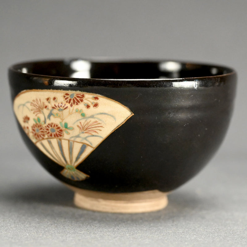 Antique Japanese Ninsei ChawanN Tea Bowl ー仁清茶碗