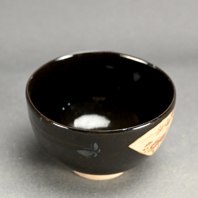 Antique Japanese Ninsei ChawanN Tea Bowl ー仁清茶碗