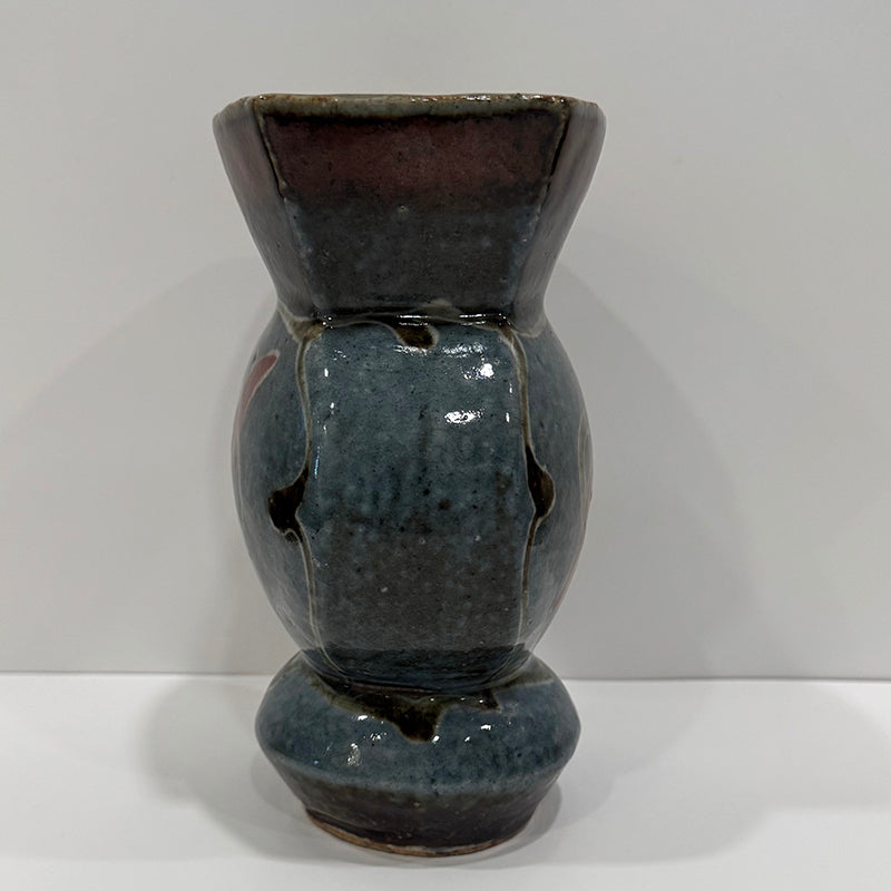Classic Gosu Henko Vase by Pottery Legend ー河井 寛次郎 “呉須花繪扁壺”