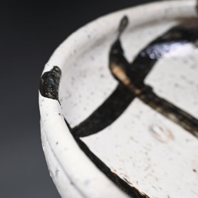 Fabulous Large Bowl ー中川 自然坊 “絵粉引唐津 鉢”