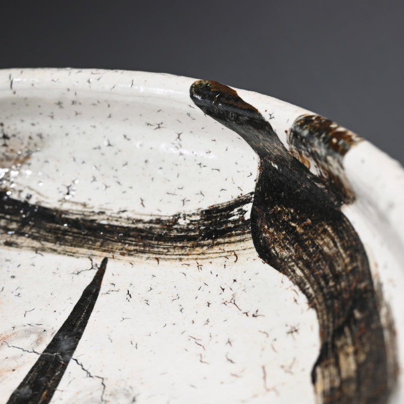 Fabulous Large Bowl ー中川 自然坊 “絵粉引唐津 鉢”