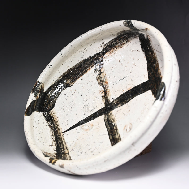 Fabulous Large Bowl ー中川 自然坊 “絵粉引唐津 鉢”