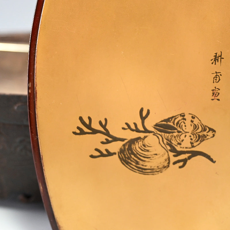Antique Japanese Iron Boat Shaped Sake Server