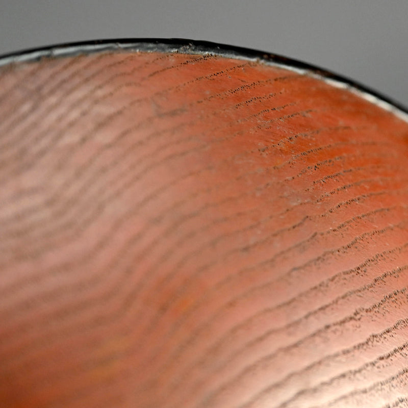 アンティーク高森絵漆皿 藤 香彩作 ー廣斎