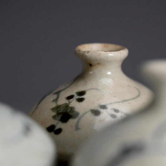3 Ko-Imari Abura Tsubo Oil Flasks
