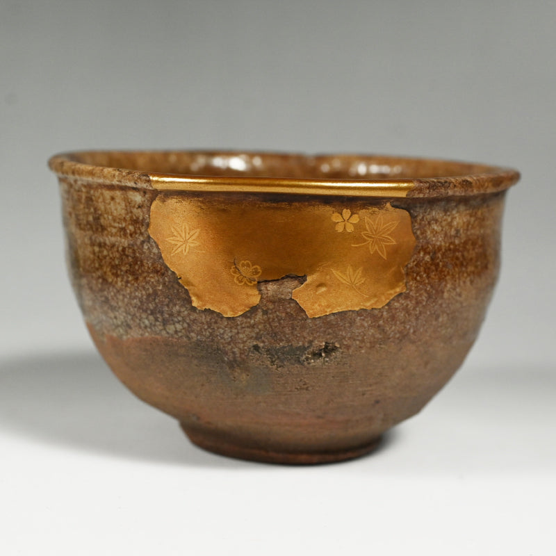 Exquisite Early Karatsu Kintsugi Chawan w/ Gold Repair