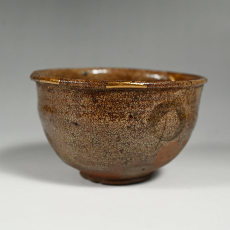 Exquisite Early Karatsu Kintsugi Chawan w/ Gold Repair