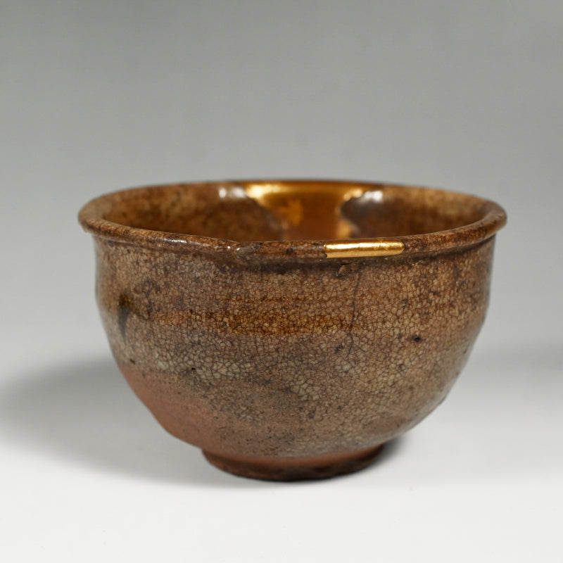 Exquisite Early Karatsu Kintsugi Chawan w/ Gold Repair
