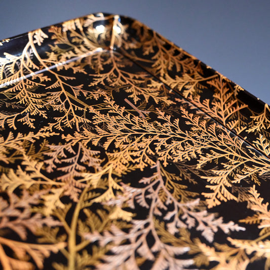 Exquisite Antique Japanese Lacquered Kobon Incense Tray