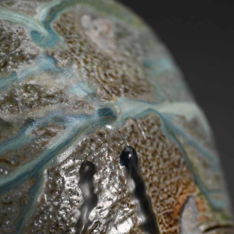 Spectacular Ash Glazed Otsubo ー今井 理桂 "自然釉大壺" 平成4年1992年制作