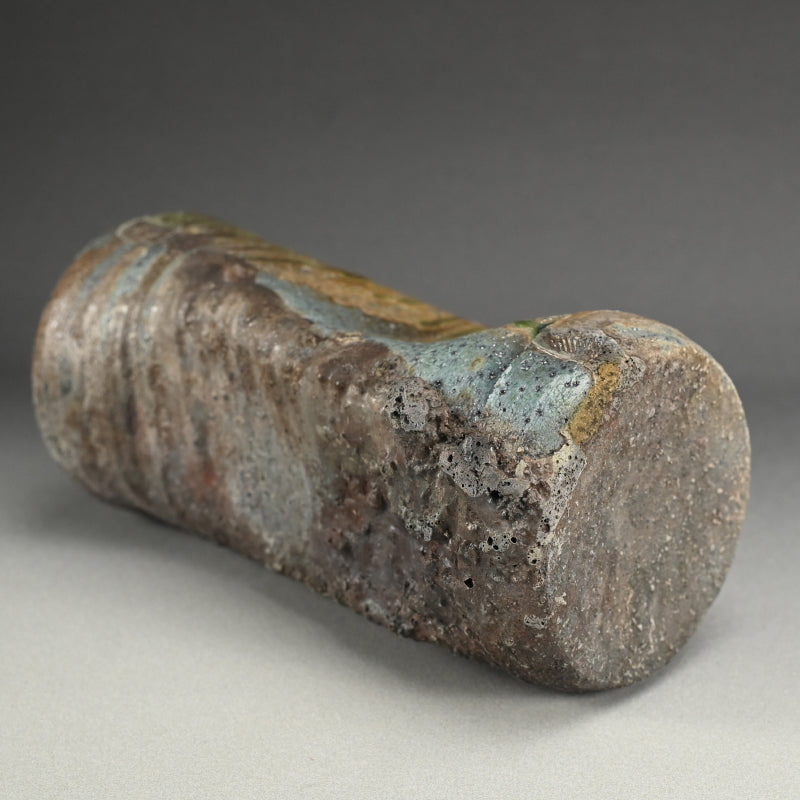 Charred Natural Ash Glazed Vase ー今井 理桂 "自然釉花生"