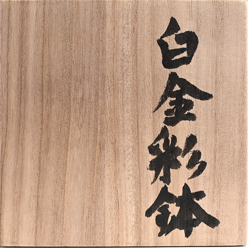Contemporary White Gold Bowl ー小川 待子 "白金彩鉢"