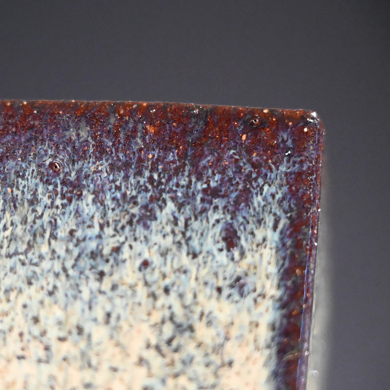 Exquisite Antique Ranbachi Orchid Planter ー黄頽釉四方花瓶