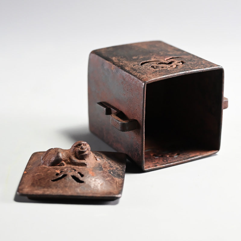 Antique Japanese Uchidashi Iron Koro