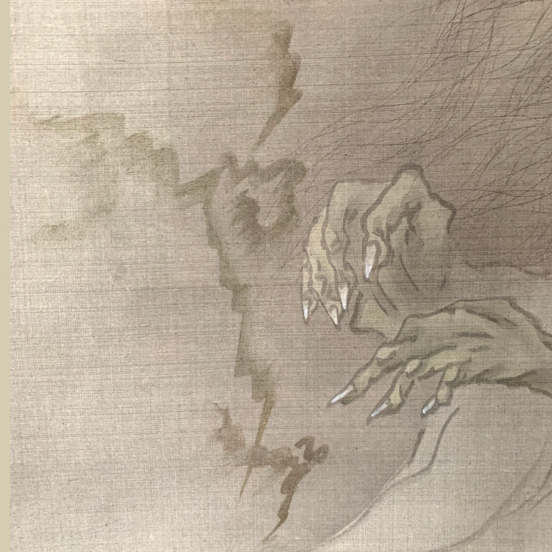 Anonymous Antique 19th Century Japanese Ghost Scroll
