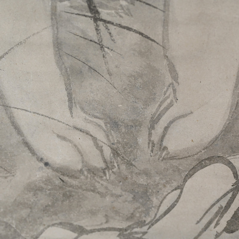 Edo P. Ink Painting of Okami (Wolf) ー月僊