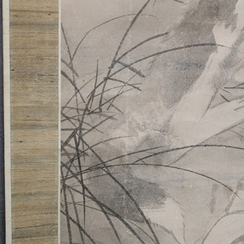 Edo P. Ink Painting of Okami (Wolf) ー月僊