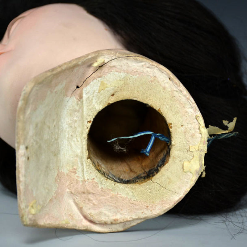 Stunning! Antique Japanese Iki Ningyo Head