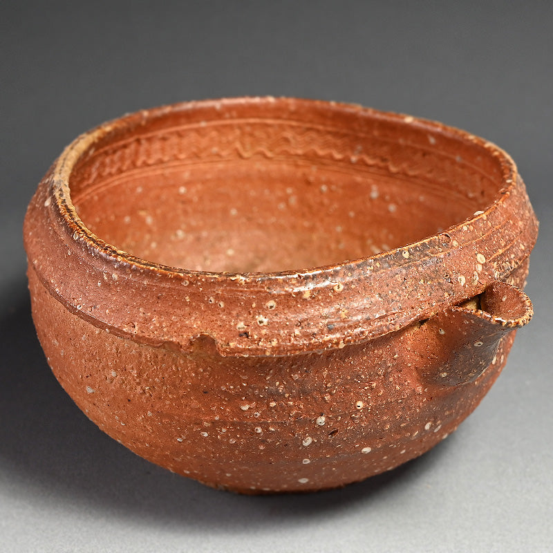 Large Iga Katakuchi Bowl ー小島 憲二 "伊賀焼 片口鉢"