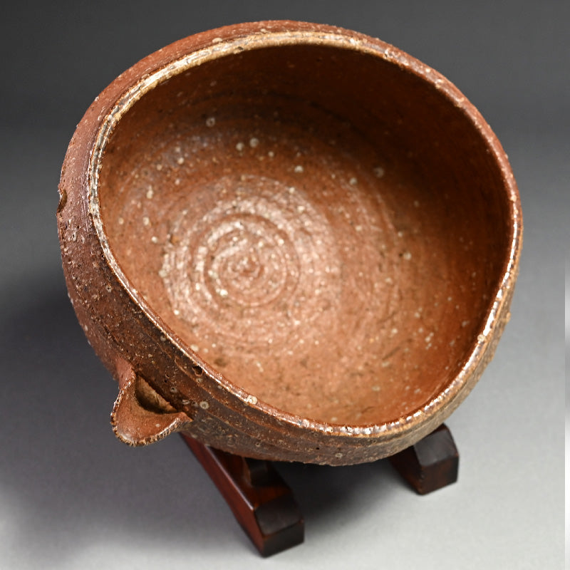 Large Iga Katakuchi Bowl ー小島 憲二 "伊賀焼 片口鉢"