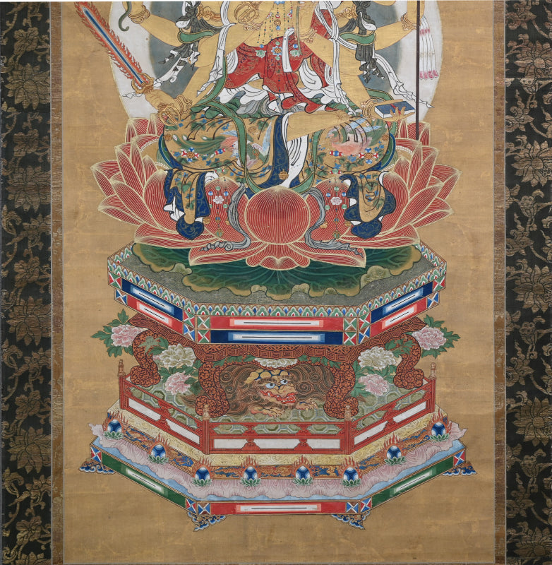 Rare Edo p. Japanese Buddhist Scroll, Daizuigu Bosatsu ー"大隨求菩薩尊像"