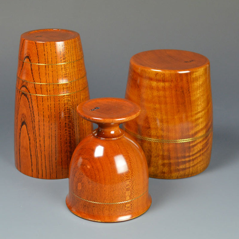 Lacquered Wooden Cups ー川北 浩彦