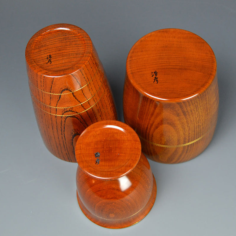 Lacquered Wooden Cups ー川北 浩彦