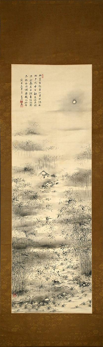 Night in the Bamboo Grove, 1920 ー福田 古道人 “竹林山水圖”