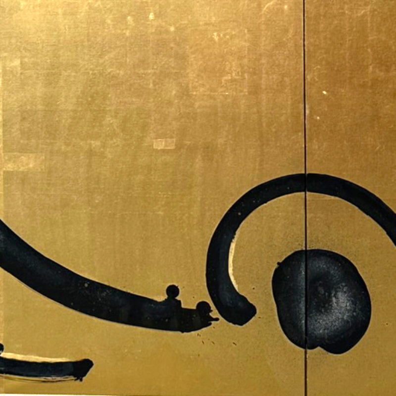 6 panel Gold Screen, Dragon ー今井 アレクサンダー