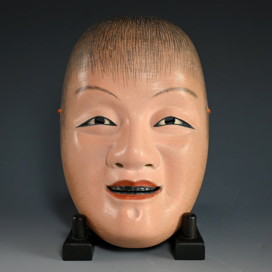 Otoko Noh Mask named “DOUJI / 童子” which means child