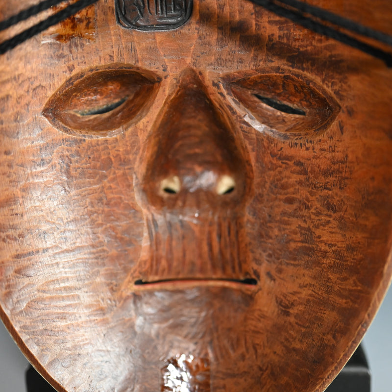 Otoko Noh Mask named “YOROBOSHI” which indicates weak blind beggar