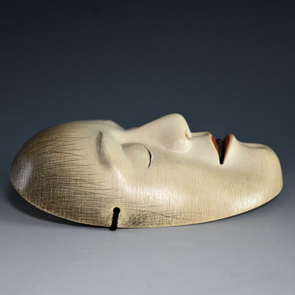 Otoko Noh Mask named “YOROBOSHI” which indicates weak blind beggar