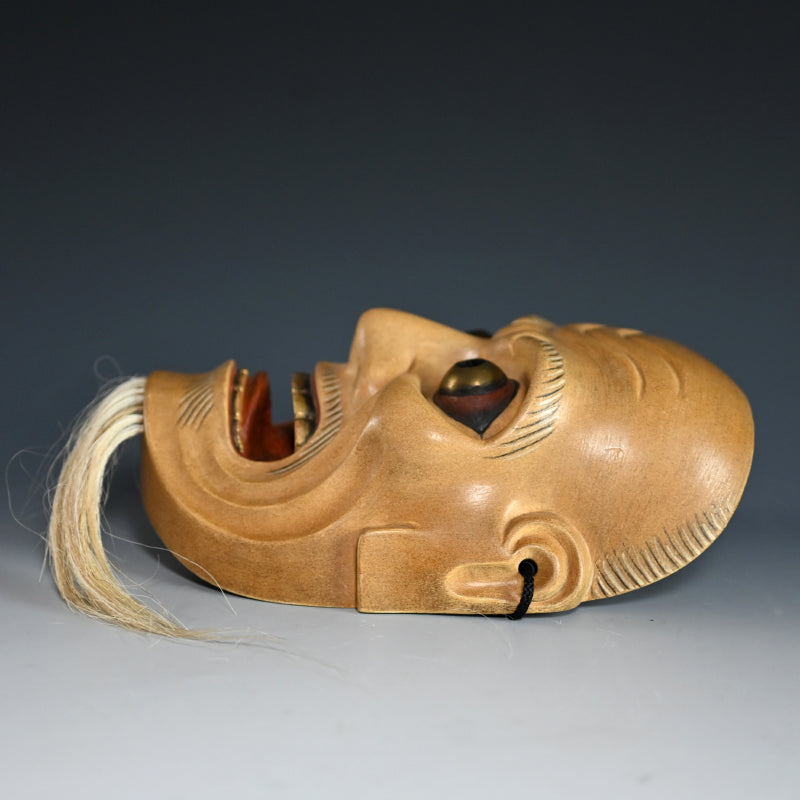 Japanese Noh Mask named “ AKUJYOU” (Evil Lieutenant)