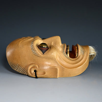 Japanese Noh Mask named “ AKUJYOU” (Evil Lieutenant)