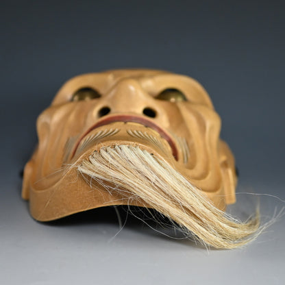 Japanese Noh Mask named “ AKUJYOU” (Evil Lieutenant)