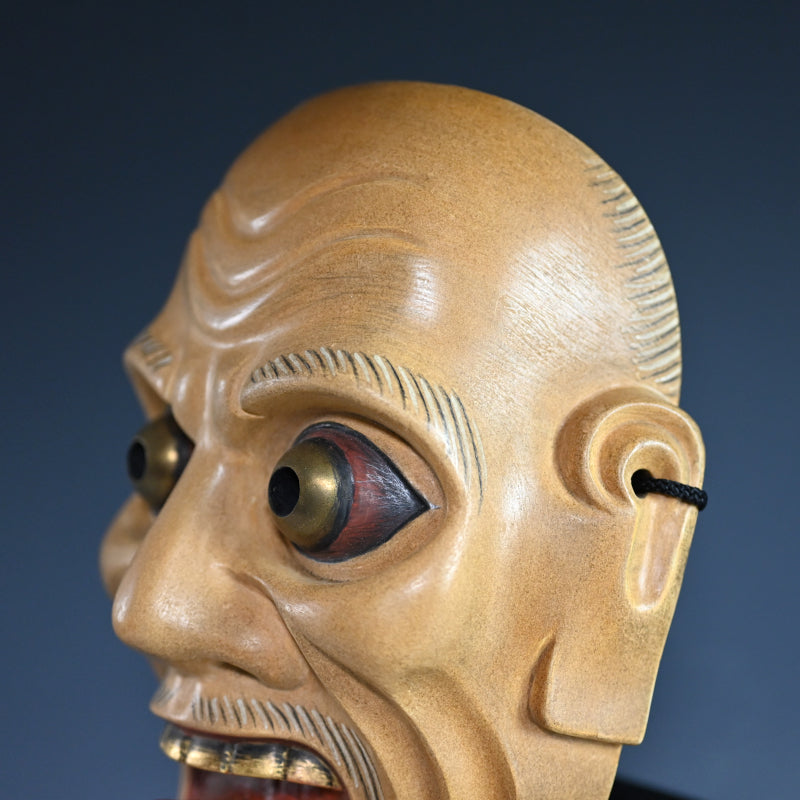 Japanese Noh Mask named “ AKUJYOU” (Evil Lieutenant)