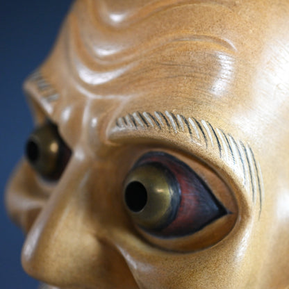 Japanese Noh Mask named “ AKUJYOU” (Evil Lieutenant)