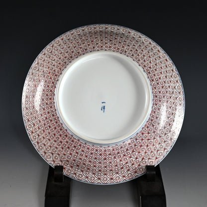 Exquisite Platinum Glaze Porcelain Plate  ―"純プラチナ彩　福良雀"