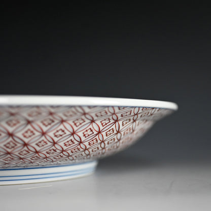 Exquisite Platinum Glaze Porcelain Plate  ―"純プラチナ彩　福良雀"